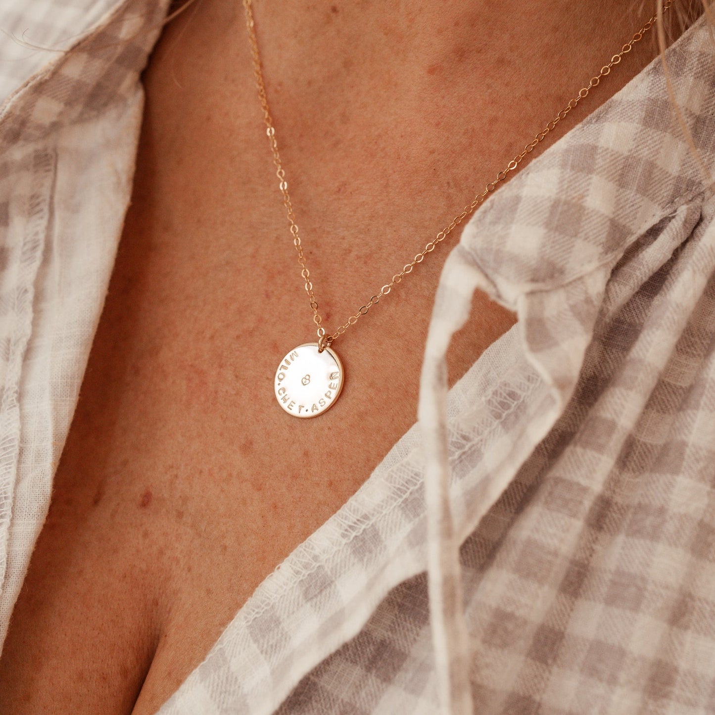 Asha • Large Pendant Single Hole Necklace