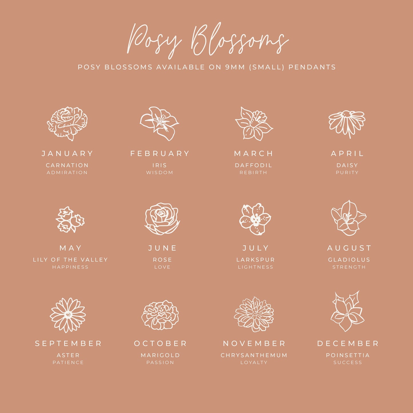Chrysanthemum • Loyalty • November Birth Flower