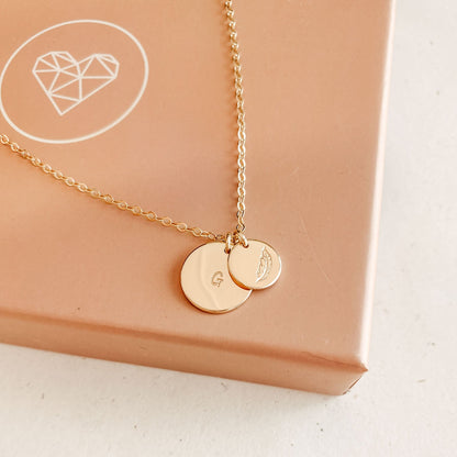 Medium & Small Pendant Necklace