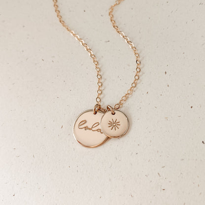 Medium & Small Pendant Necklace