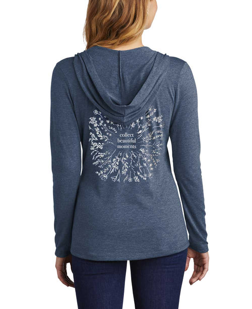 Collect Beautiful Moments Long Sleeve Lightweight Hooded Tee