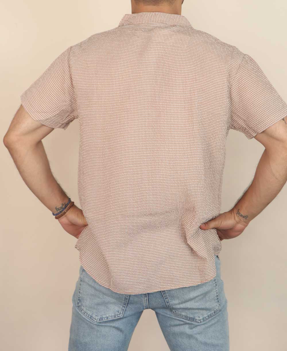 Men's Button Up Shirt With Solid Pocket