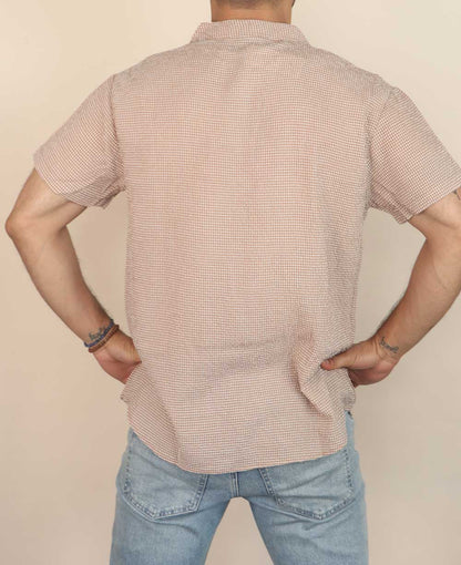 Men's Button Up Shirt With Solid Pocket