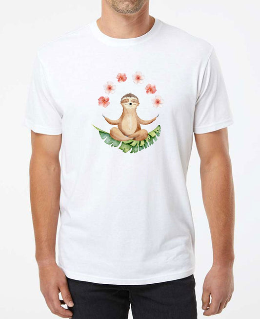 Slothful Serenity Tee: The Chill Men's Recycled T-Shirt